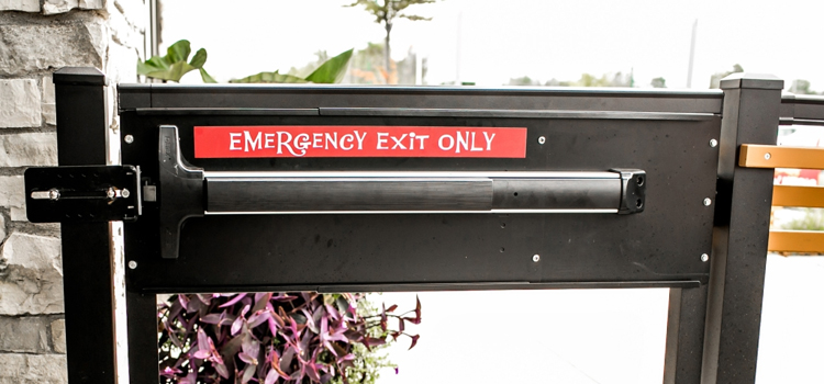 emergency push bar installation in Ives Estates